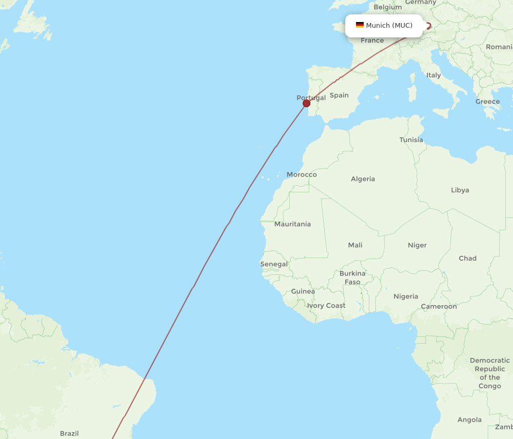 VCP-MUC flight routes