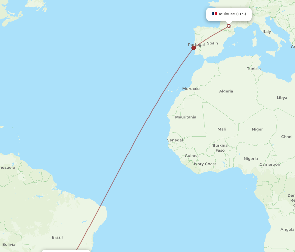 VCP-TLS flight routes