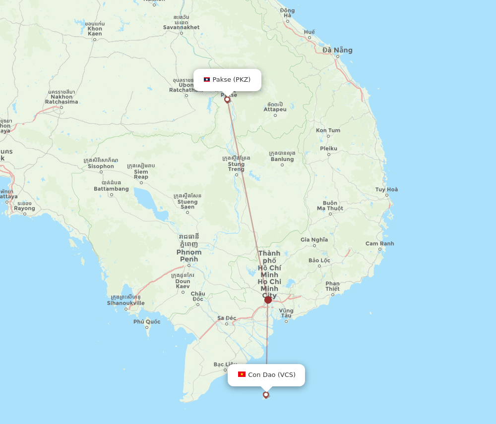 VCS-PKZ flight routes