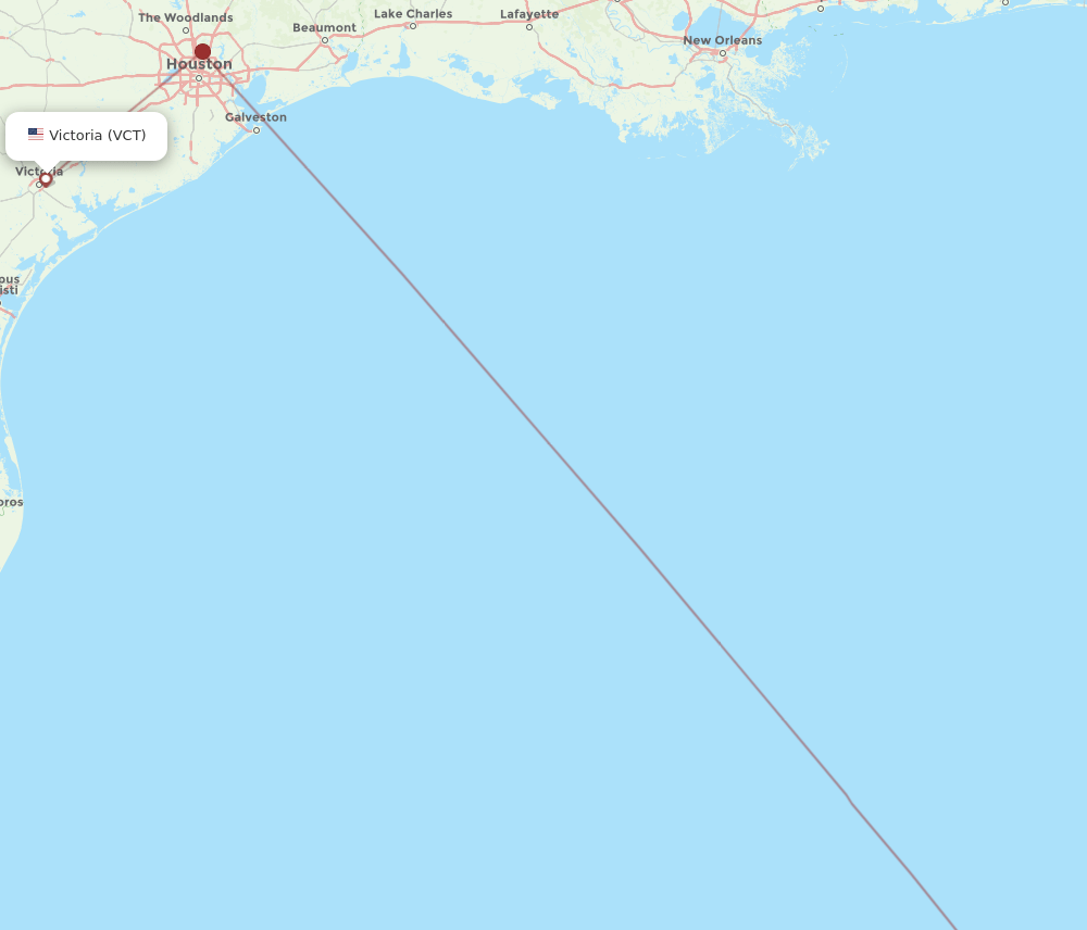 VCT-CUN flight routes