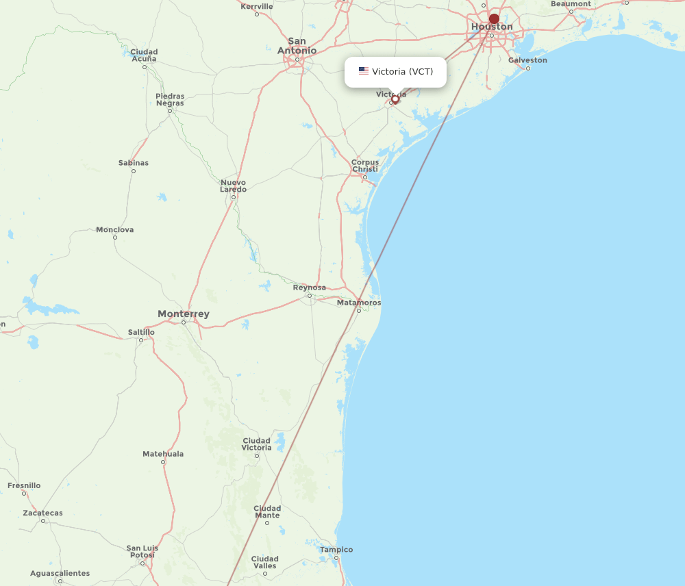 VCT-QRO flight routes