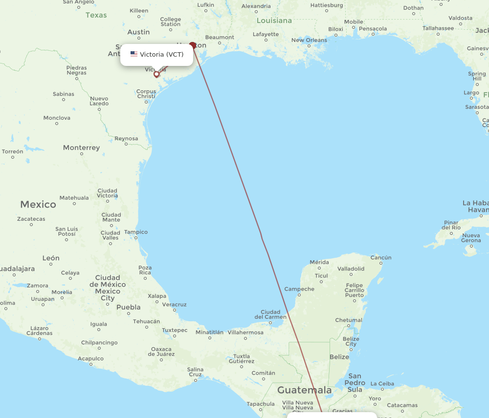 VCT-SAL flight routes