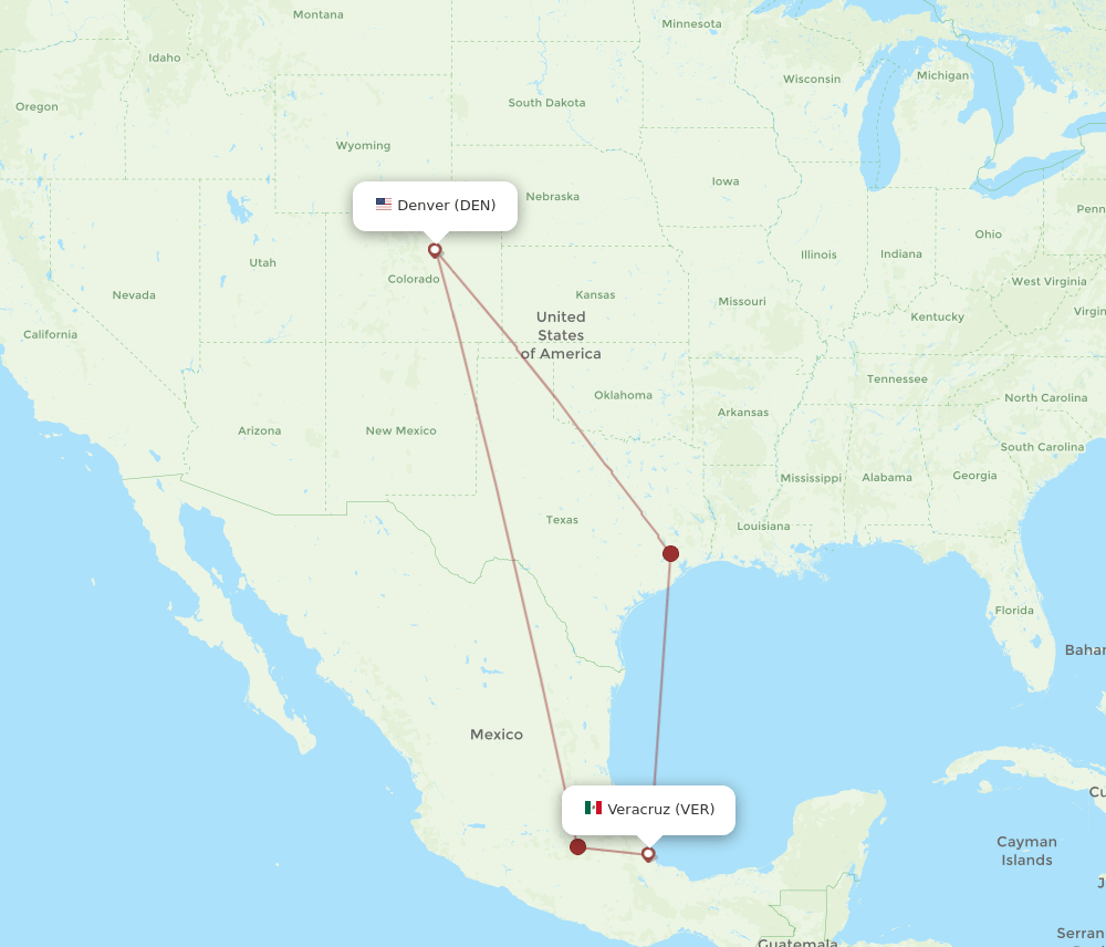 VER-DEN flight routes