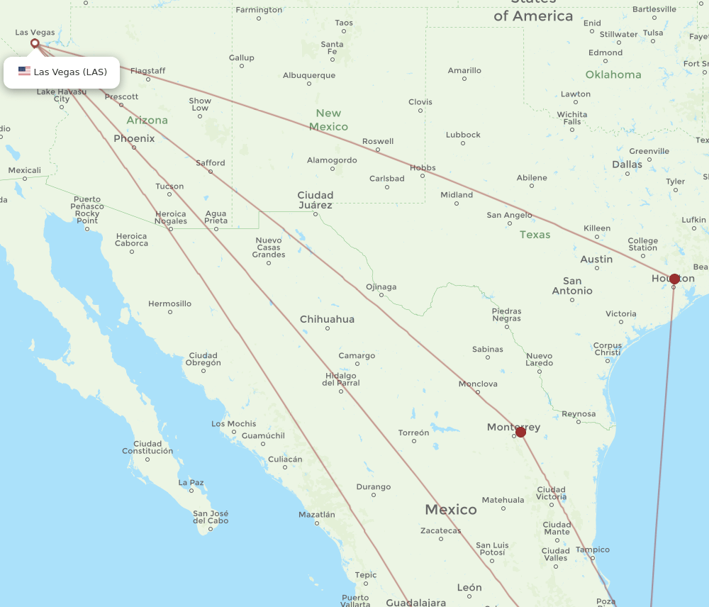 VER-LAS flight routes