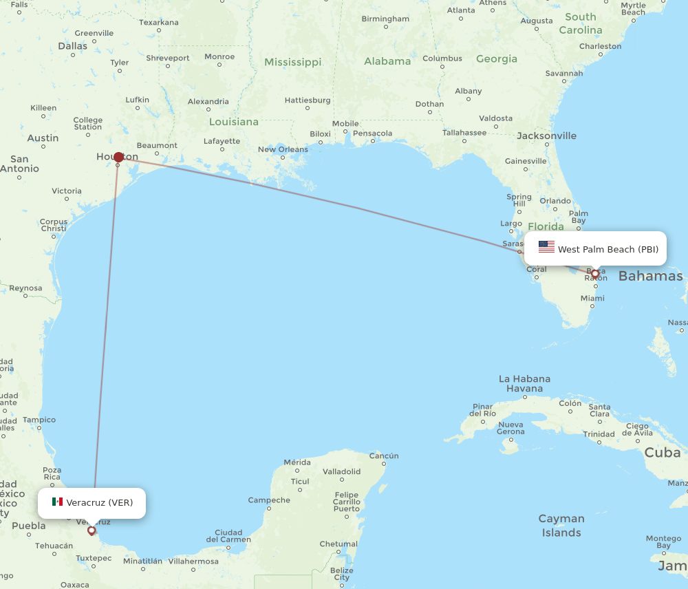 VER-PBI flight routes
