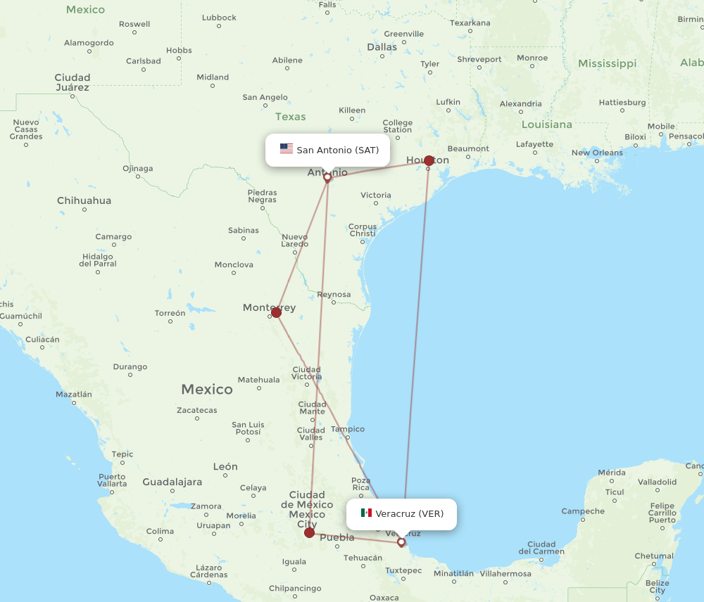 VER-SAT flight routes