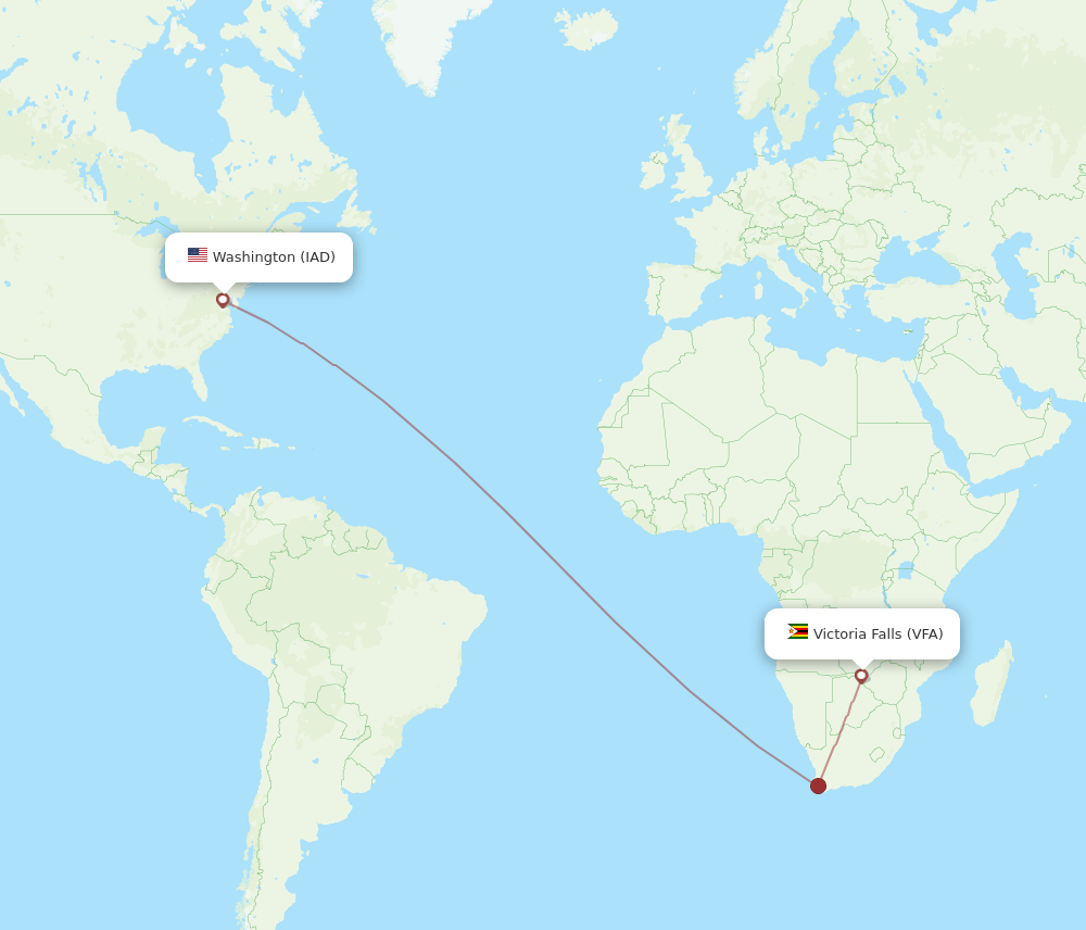 VFA-IAD flight routes