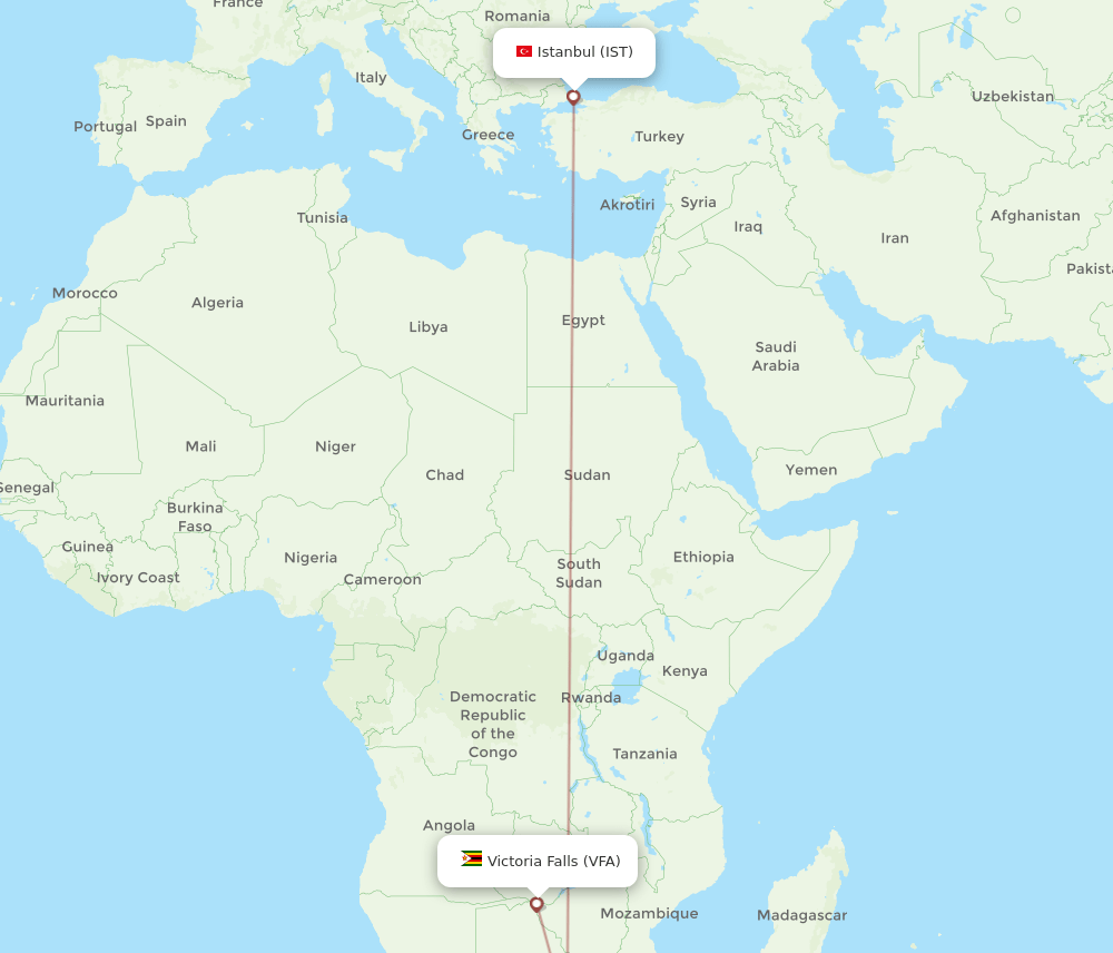 VFA-IST flight routes