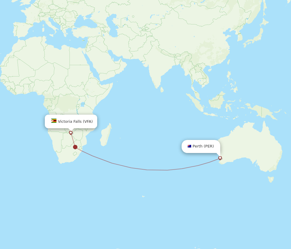 VFA-PER flight routes