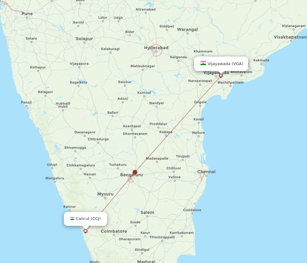VGA-CCJ flight routes
