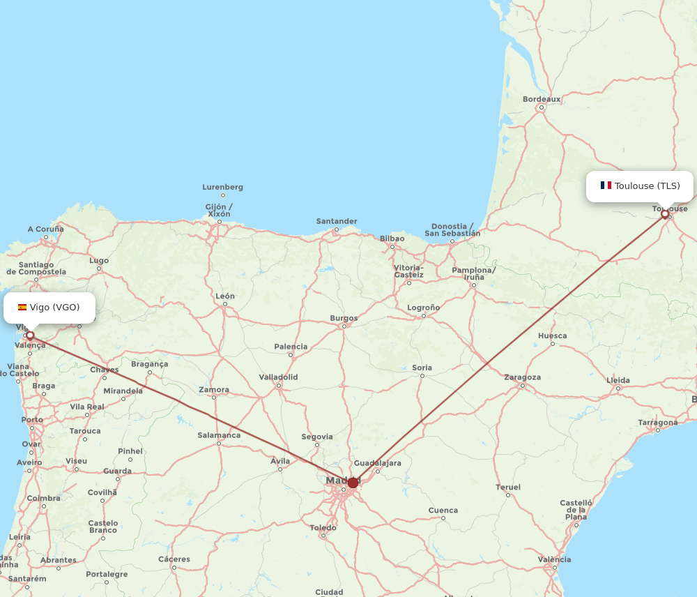 VGO-TLS flight routes