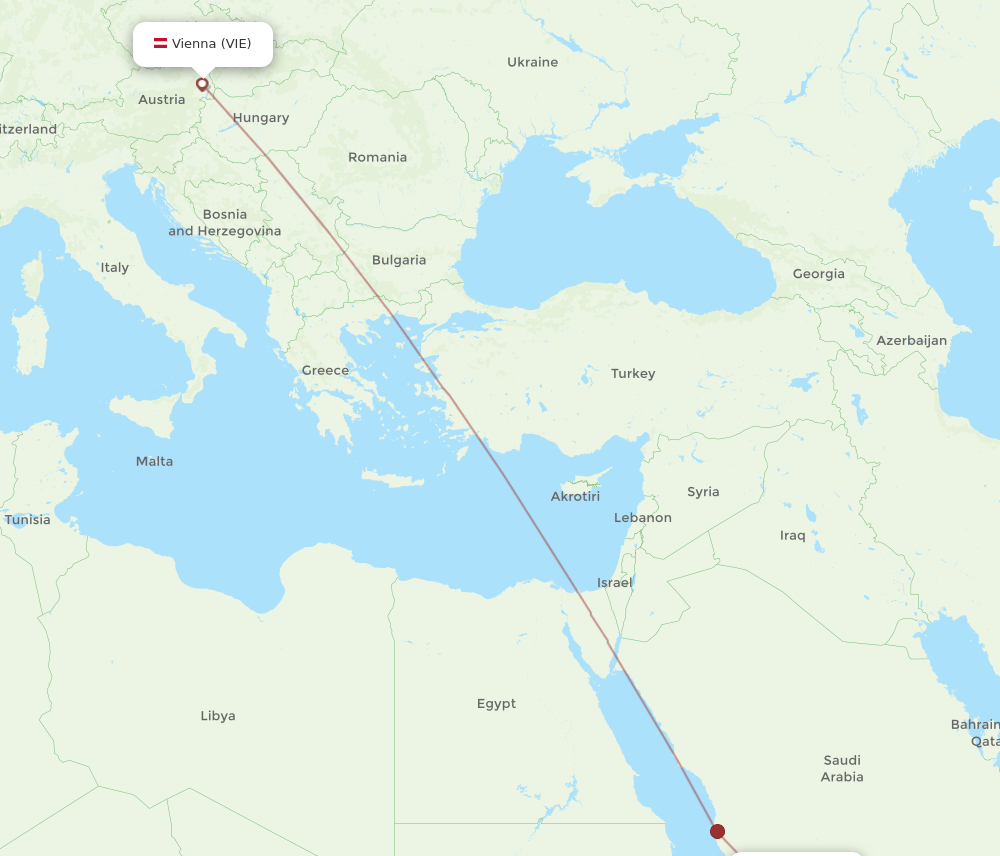VIE-AHB flight routes