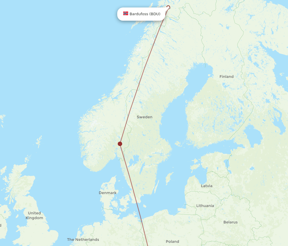 VIE-BDU flight routes
