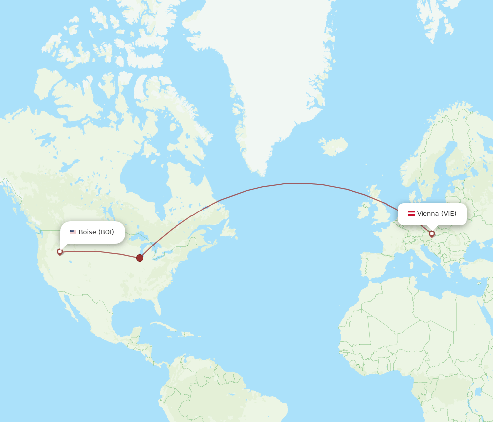 VIE-BOI flight routes