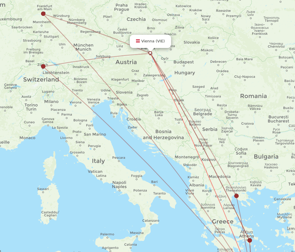 VIE-CHQ flight routes