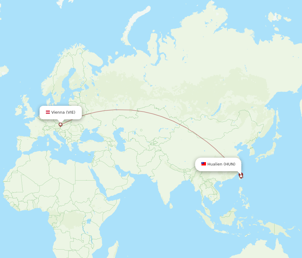 VIE-HUN flight routes