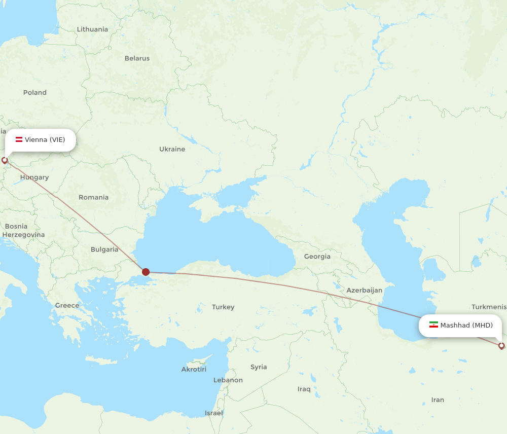 VIE-MHD flight routes