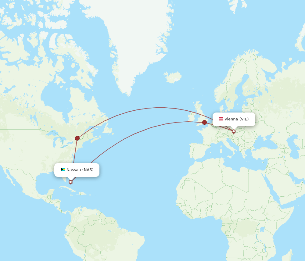 VIE-NAS flight routes