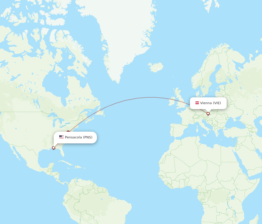 VIE-PNS flight routes