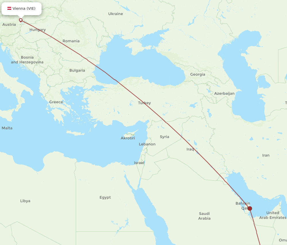 VIE-SLL flight routes