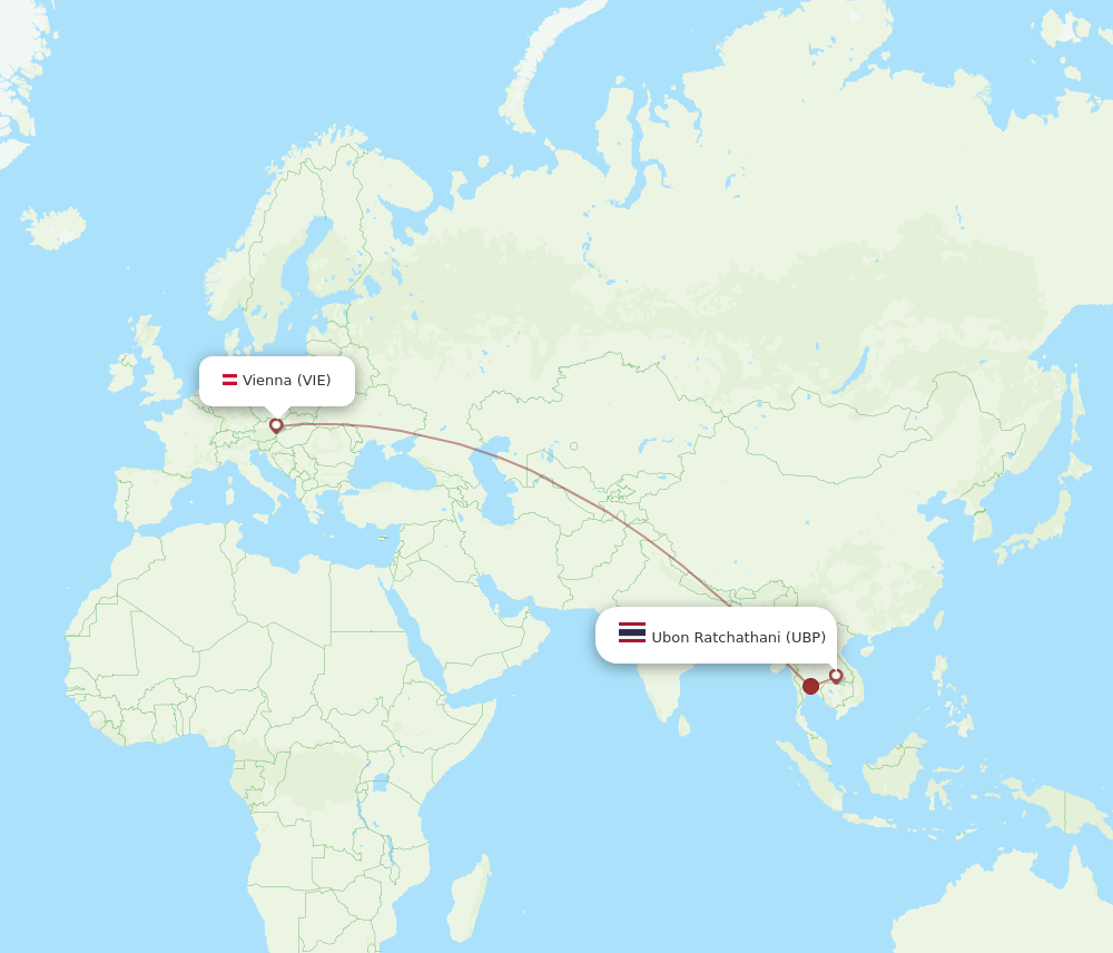 VIE-UBP flight routes