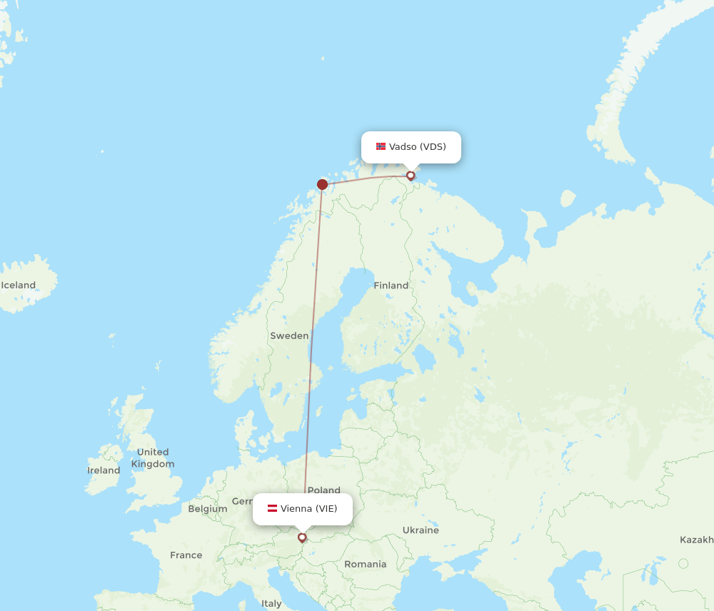 VIE-VDS flight routes