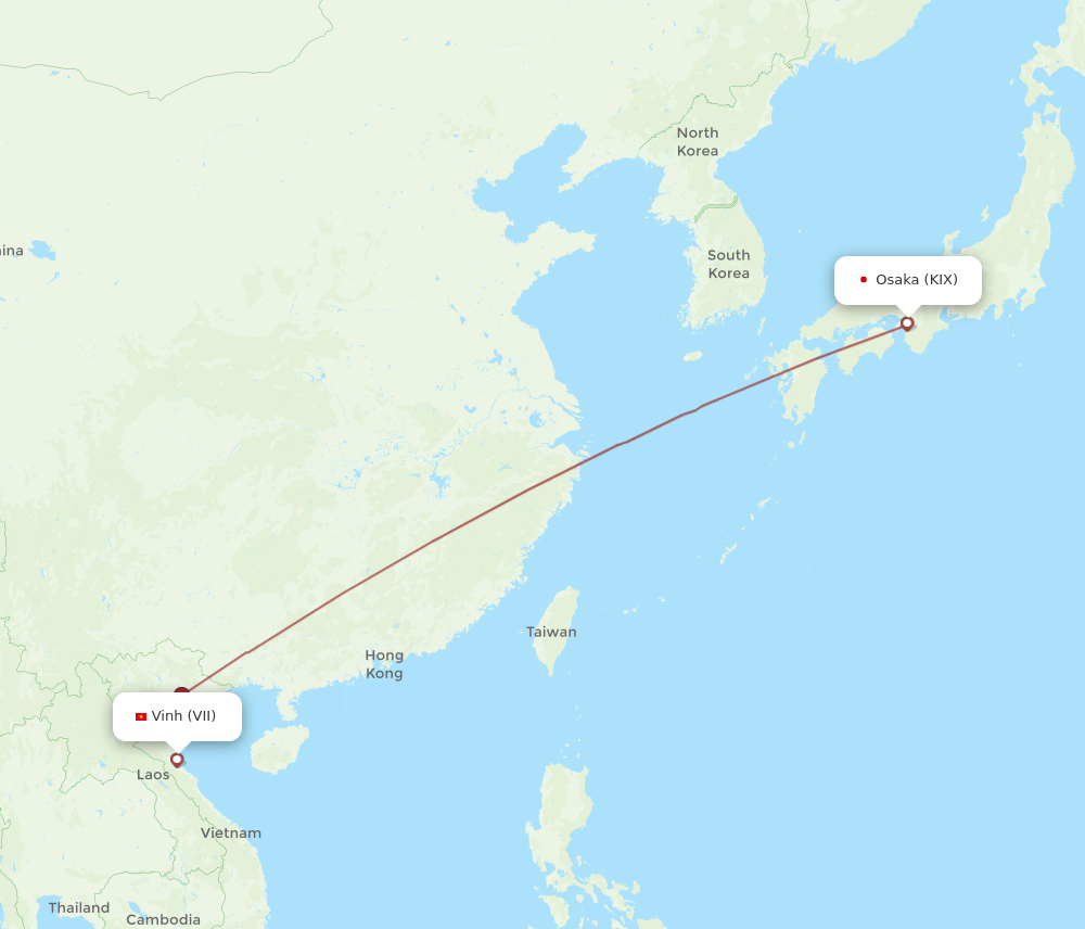 VII-KIX flight routes