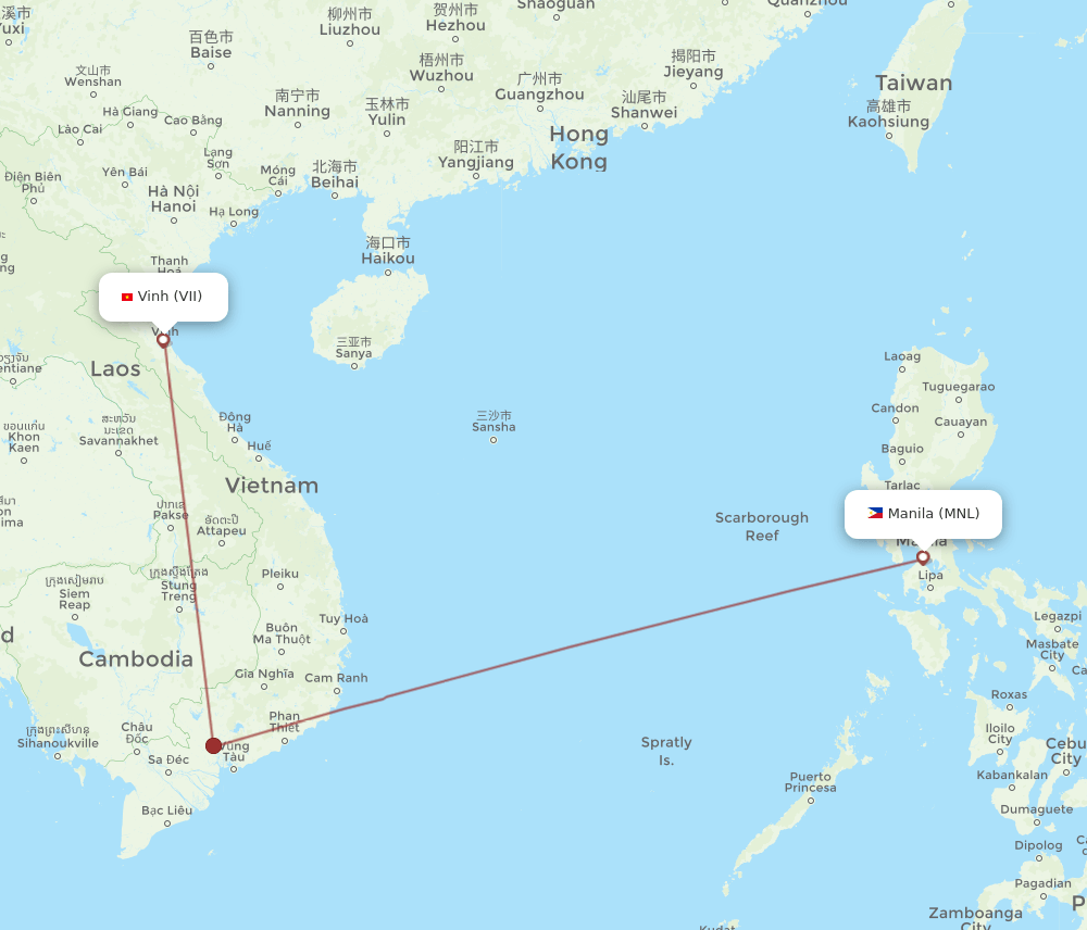 VII-MNL flight routes