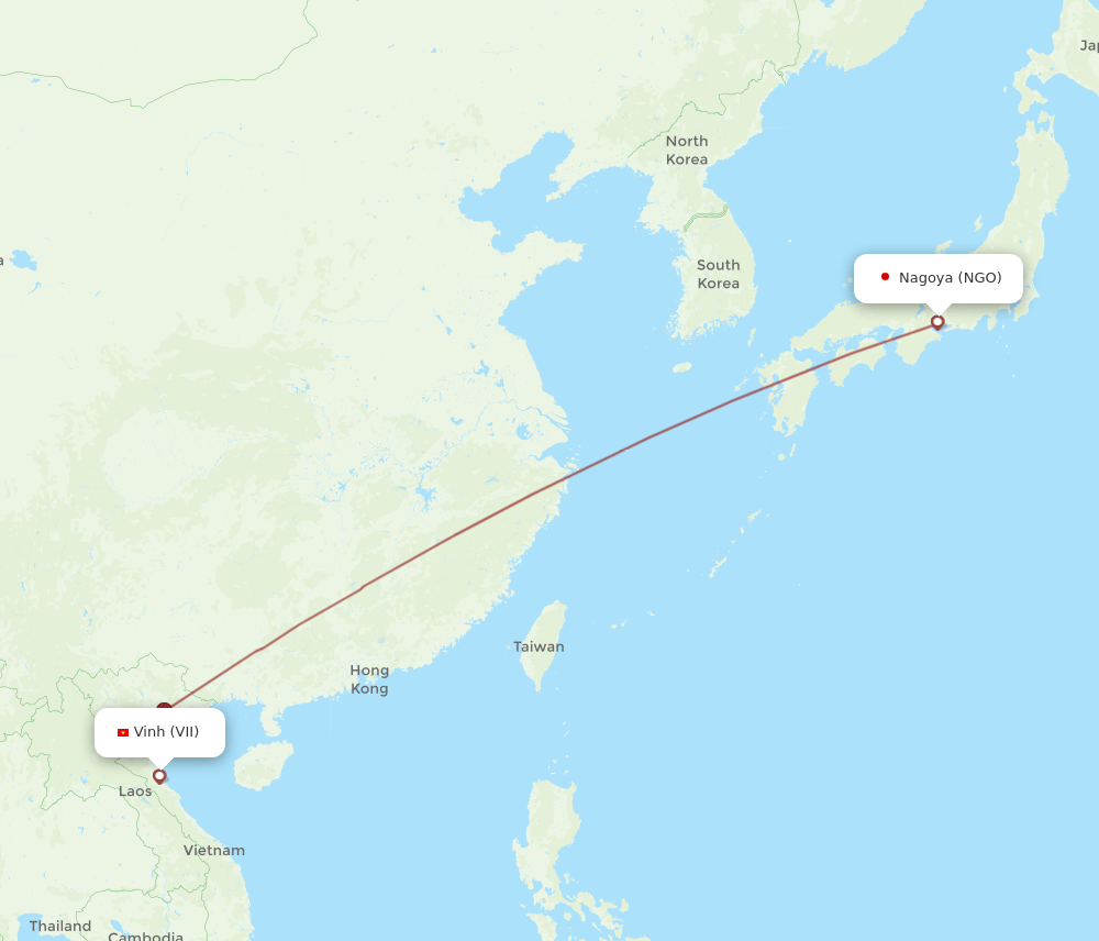 VII-NGO flight routes