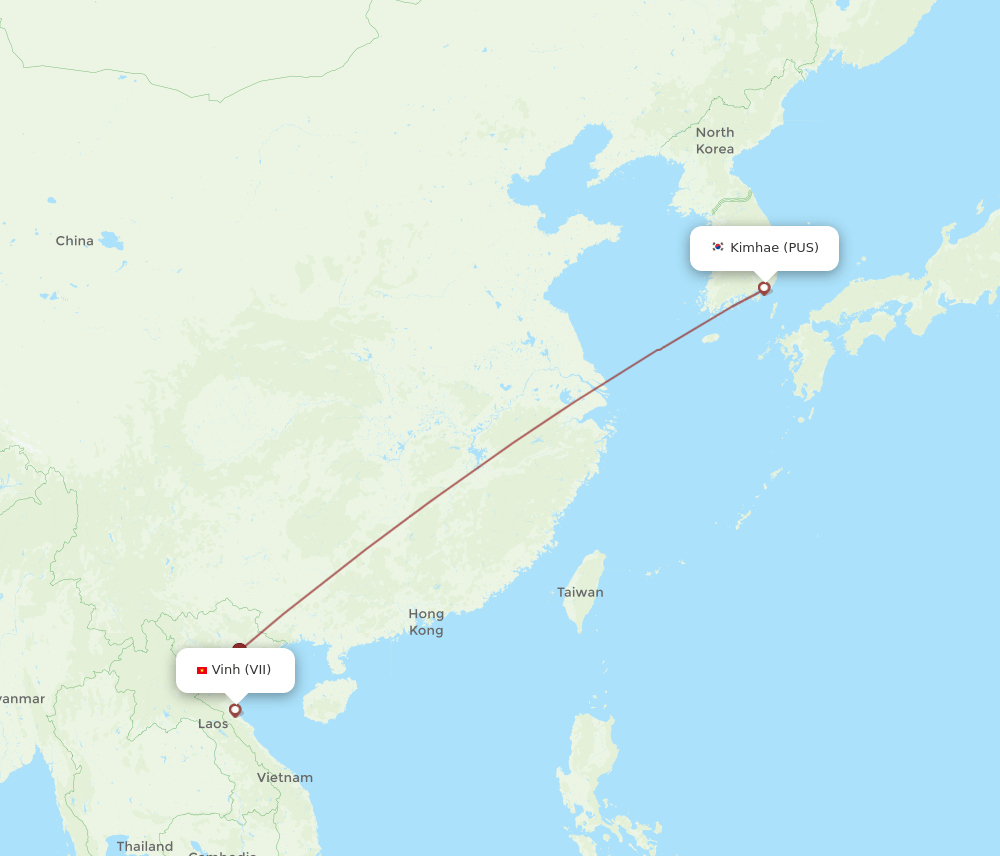 VII-PUS flight routes