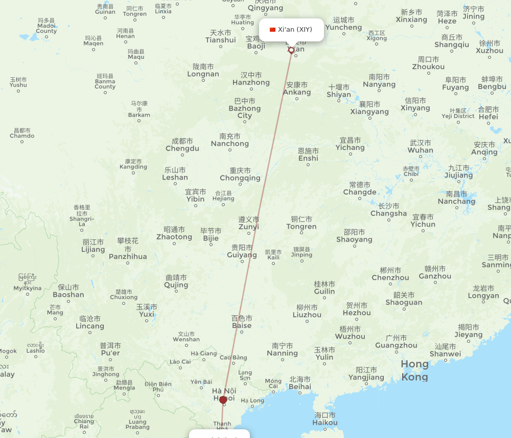 VII-XIY flight routes