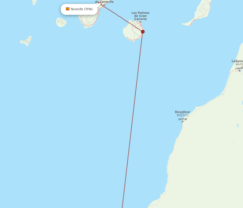 VIL-TFN flight routes