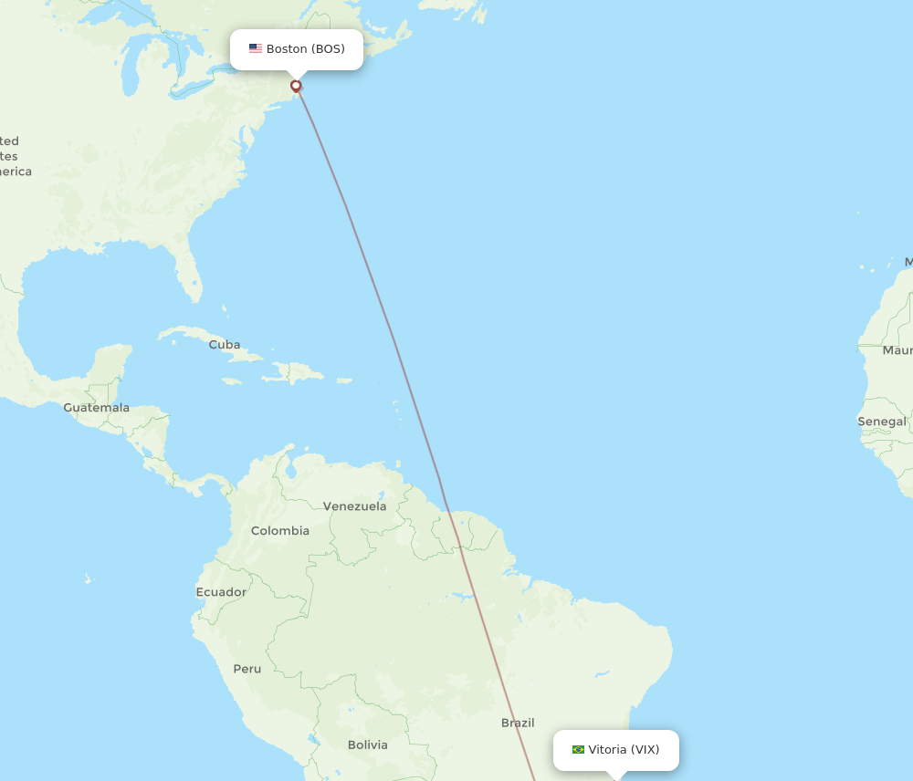 VIX-BOS flight routes
