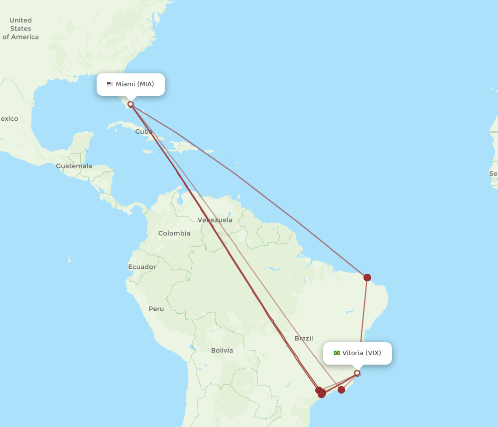 VIX-MIA flight routes