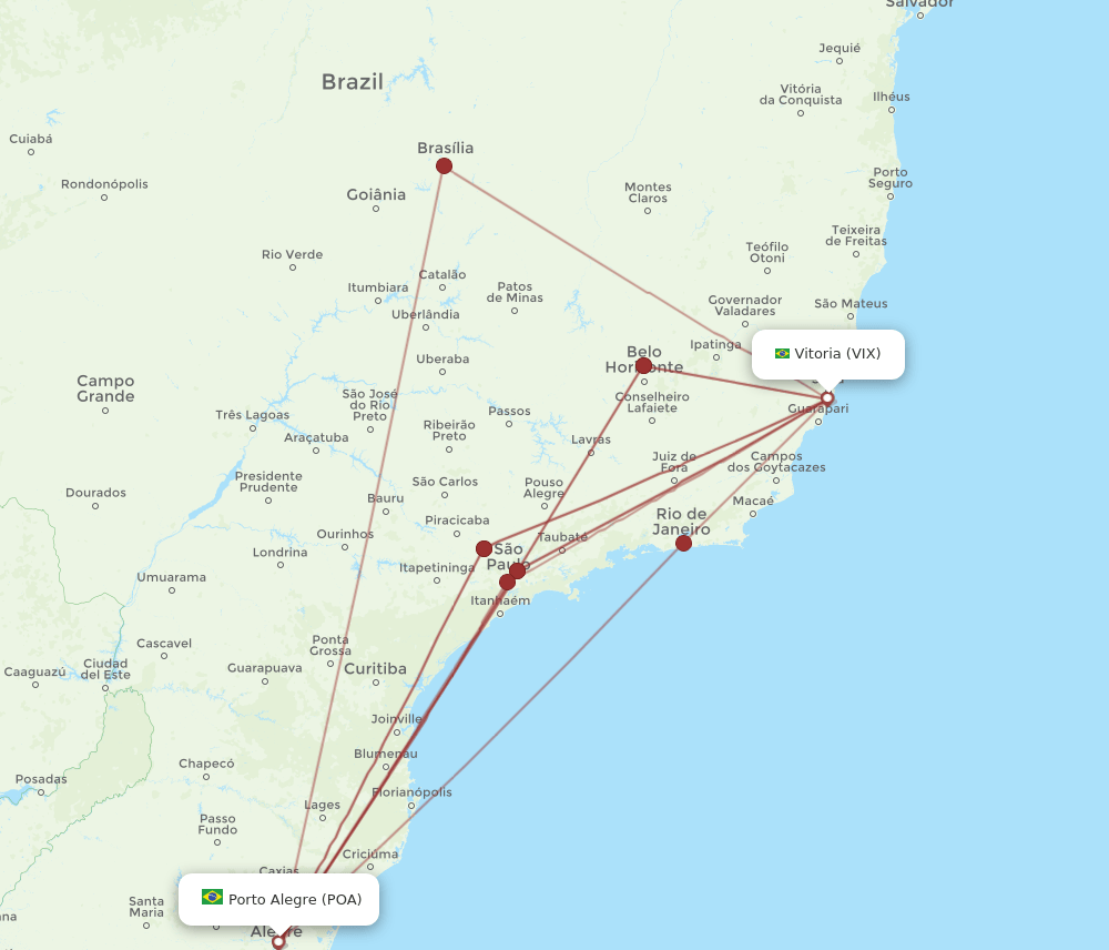 VIX-POA flight routes
