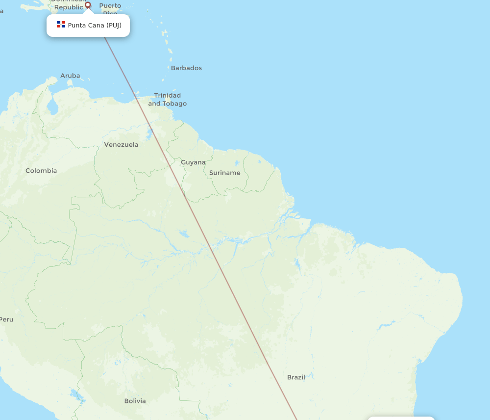VIX-PUJ flight routes