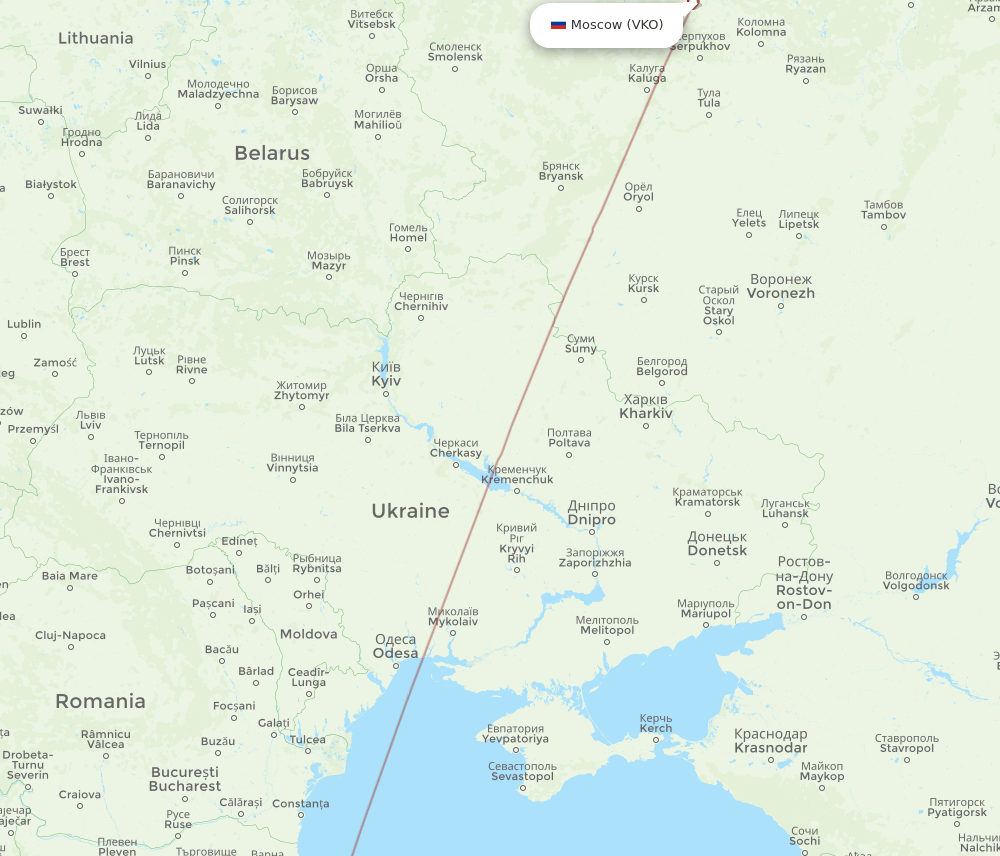 VKO-ONQ flight routes