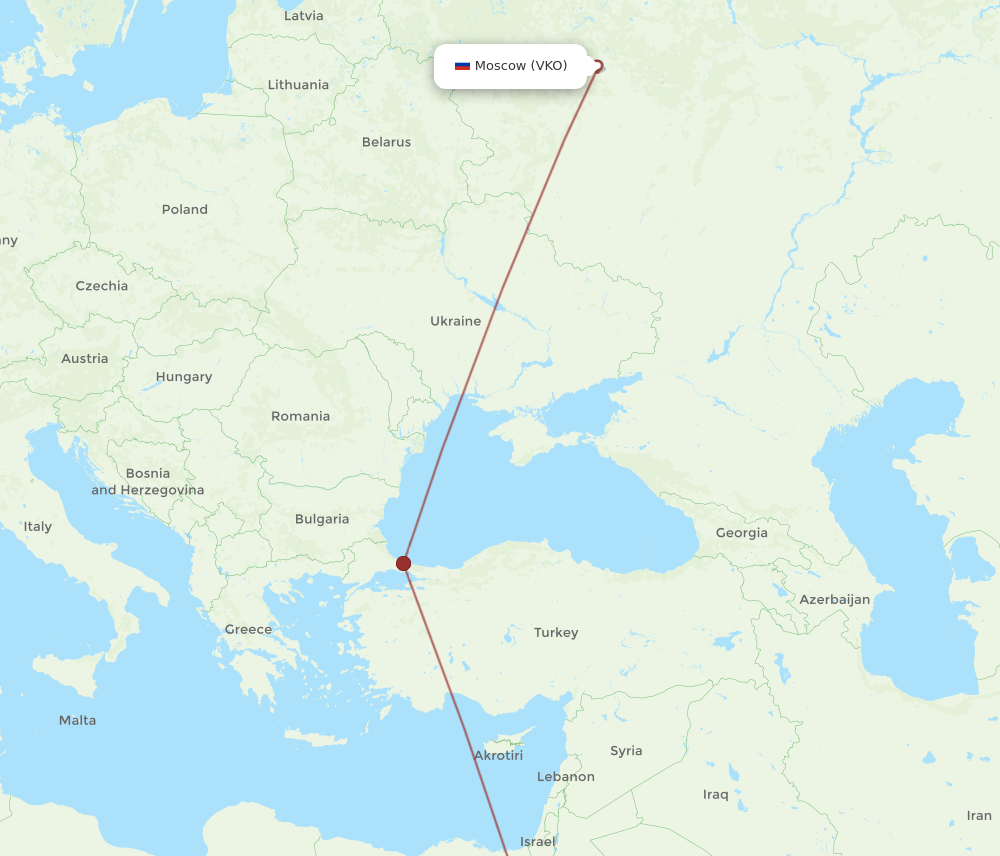 VKO-SSH flight routes