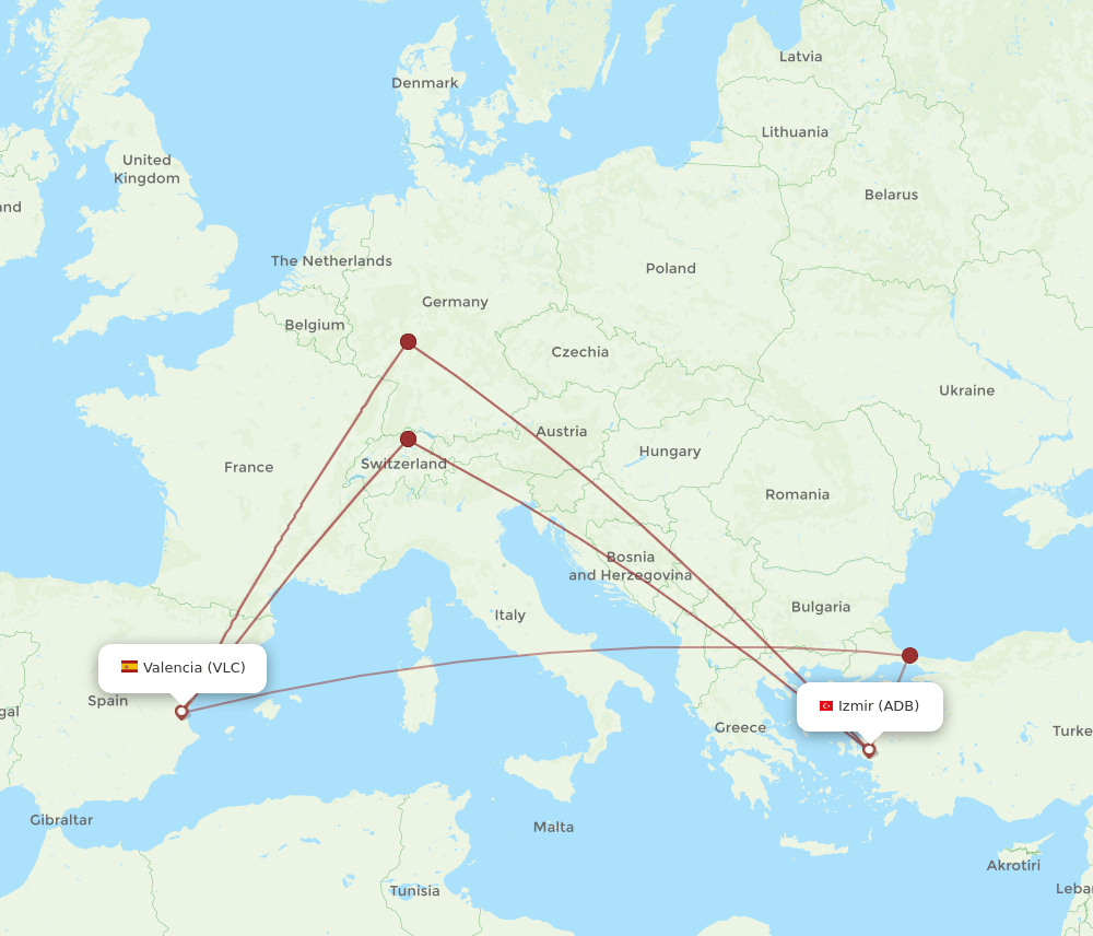 VLC-ADB flight routes