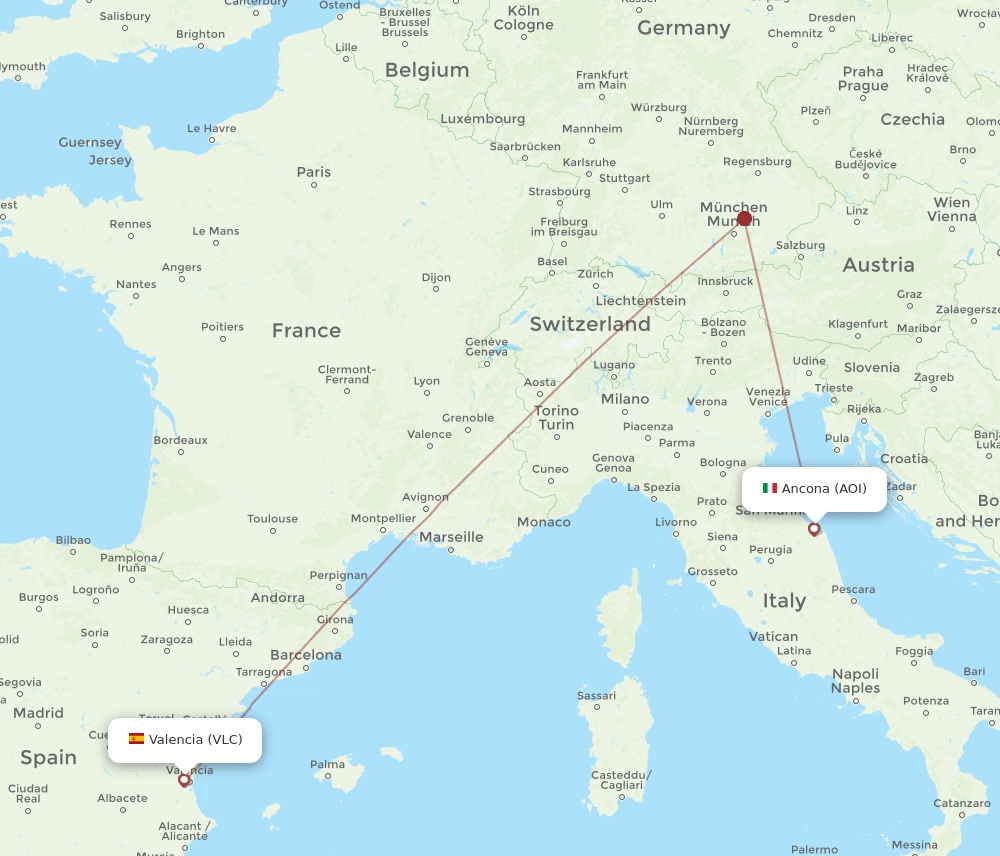 VLC-AOI flight routes