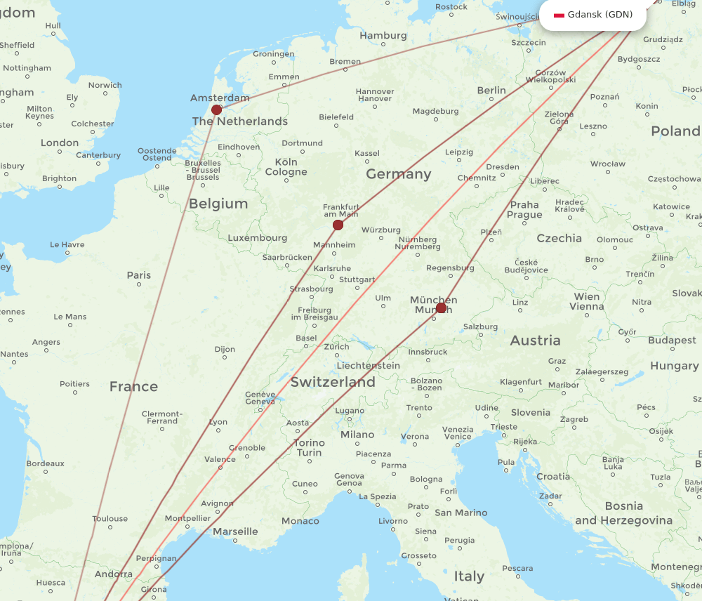 VLC-GDN flight routes
