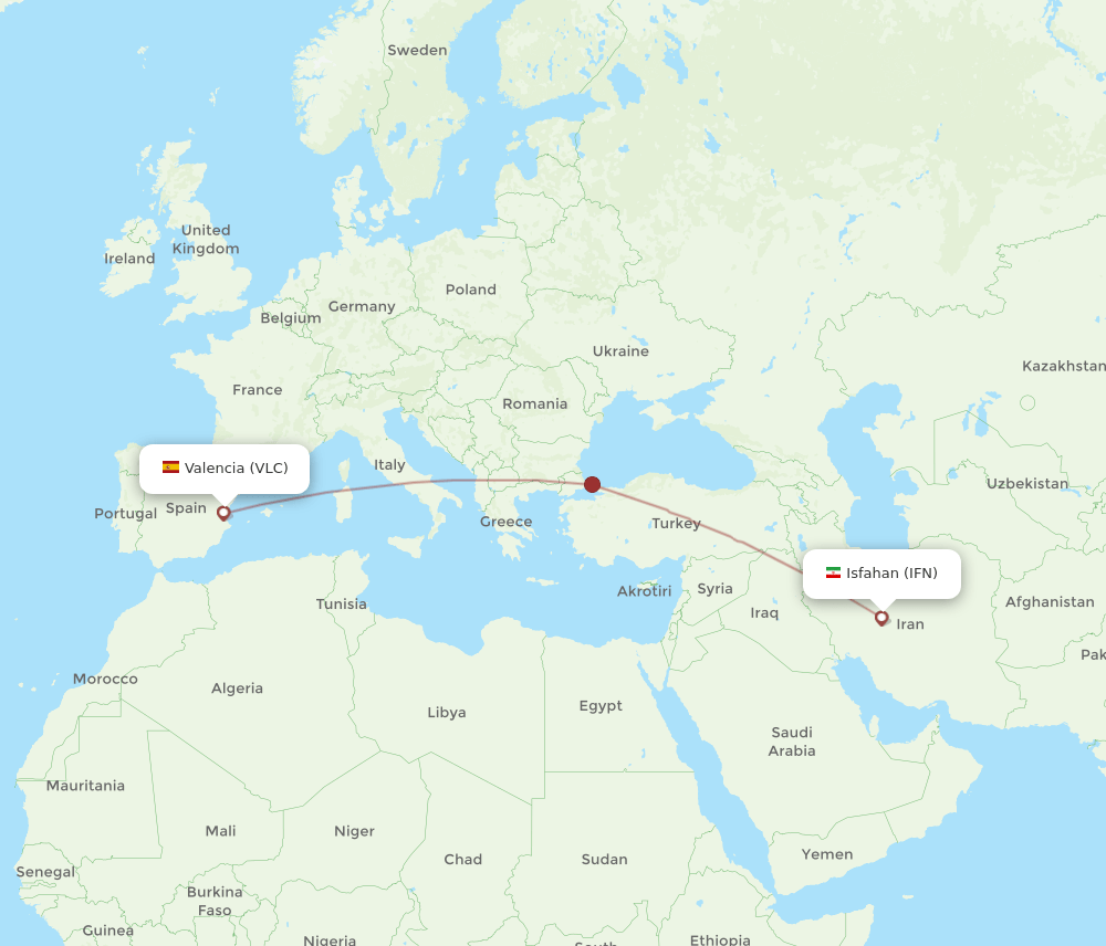 VLC-IFN flight routes