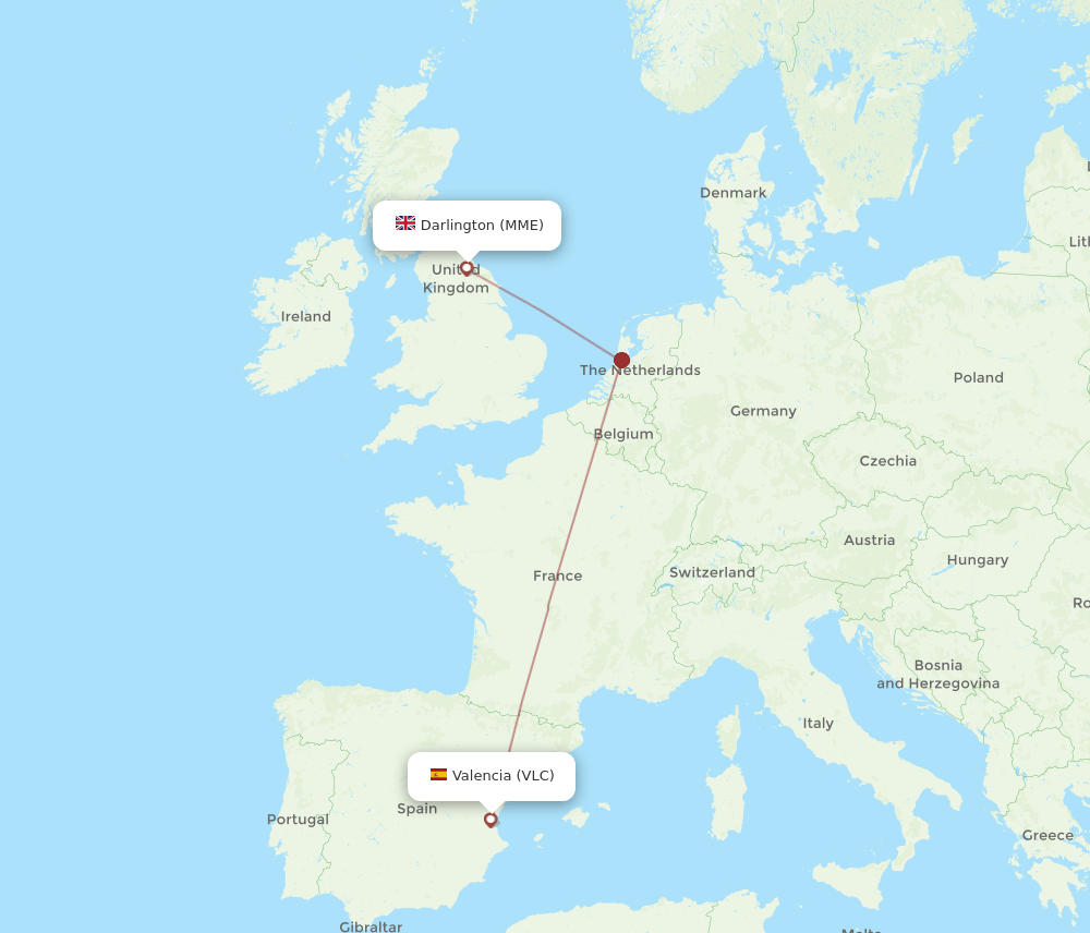 VLC-MME flight routes