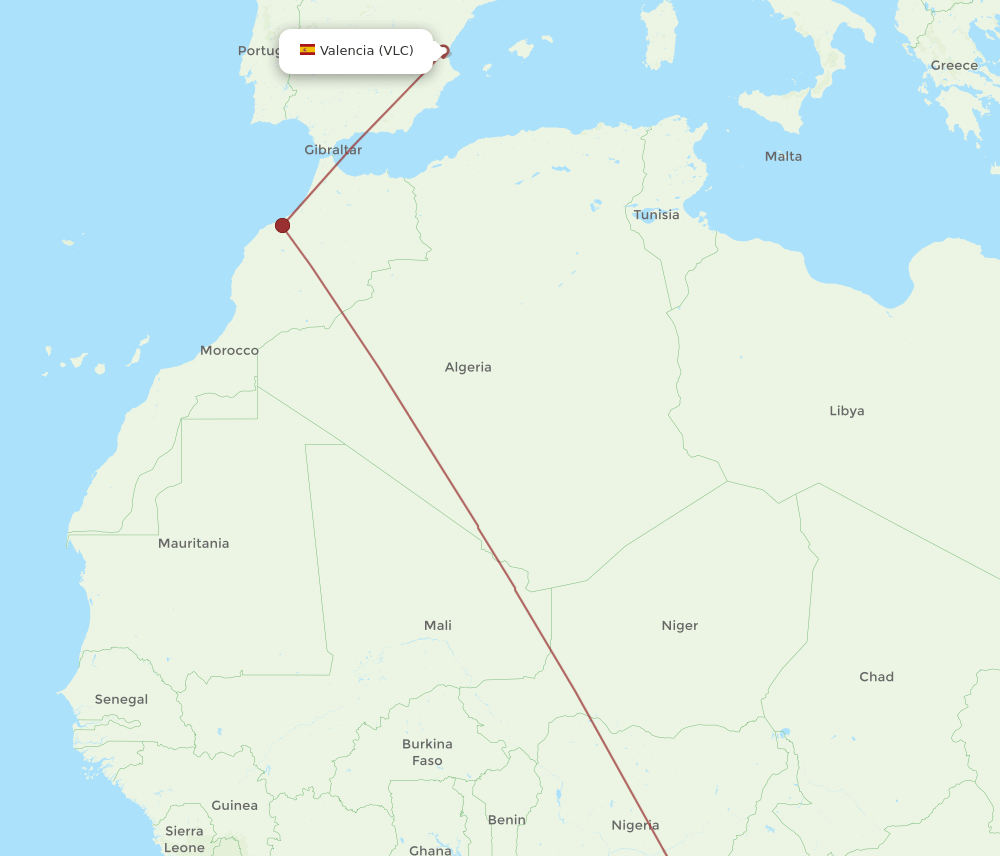 VLC-NSI flight routes