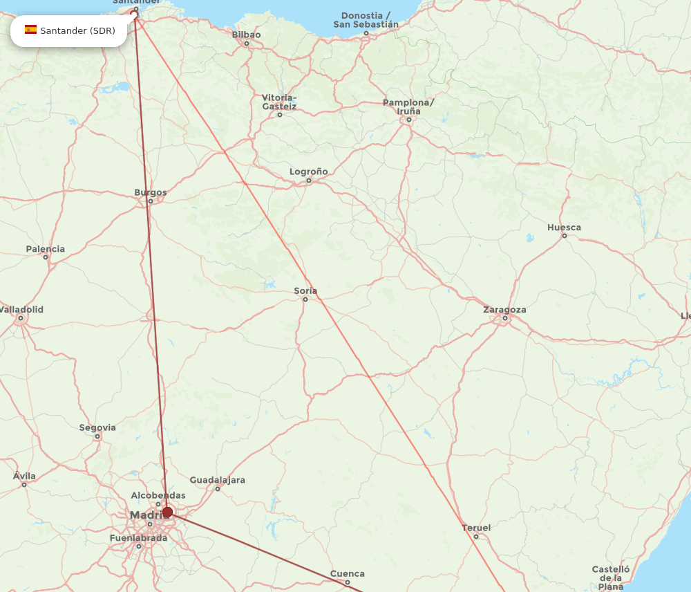 VLC-SDR flight routes