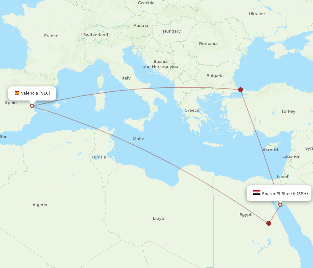 VLC-SSH flight routes