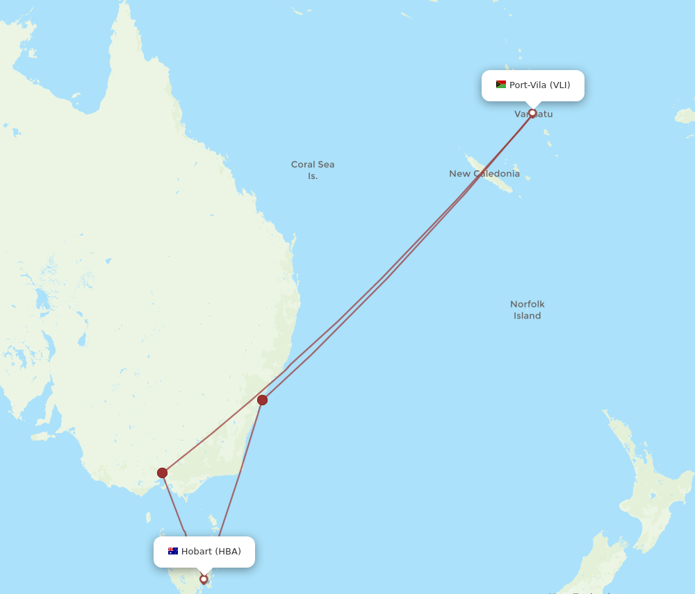 VLI-HBA flight routes