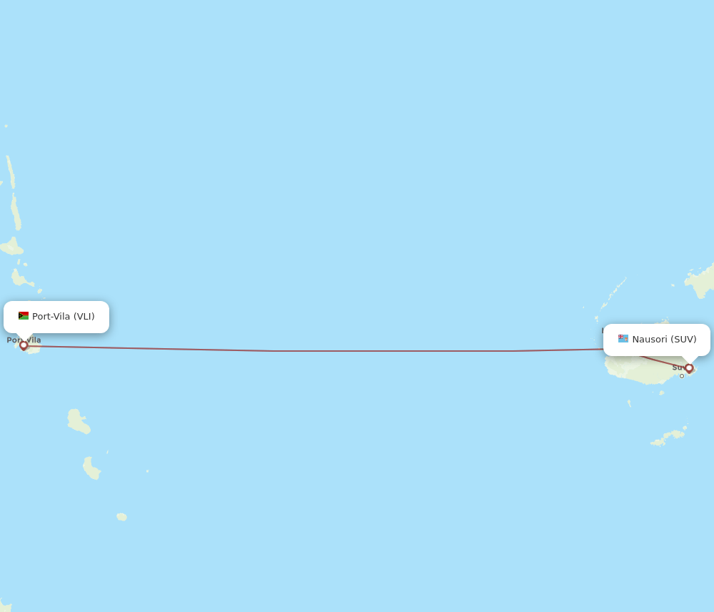 VLI-SUV flight routes