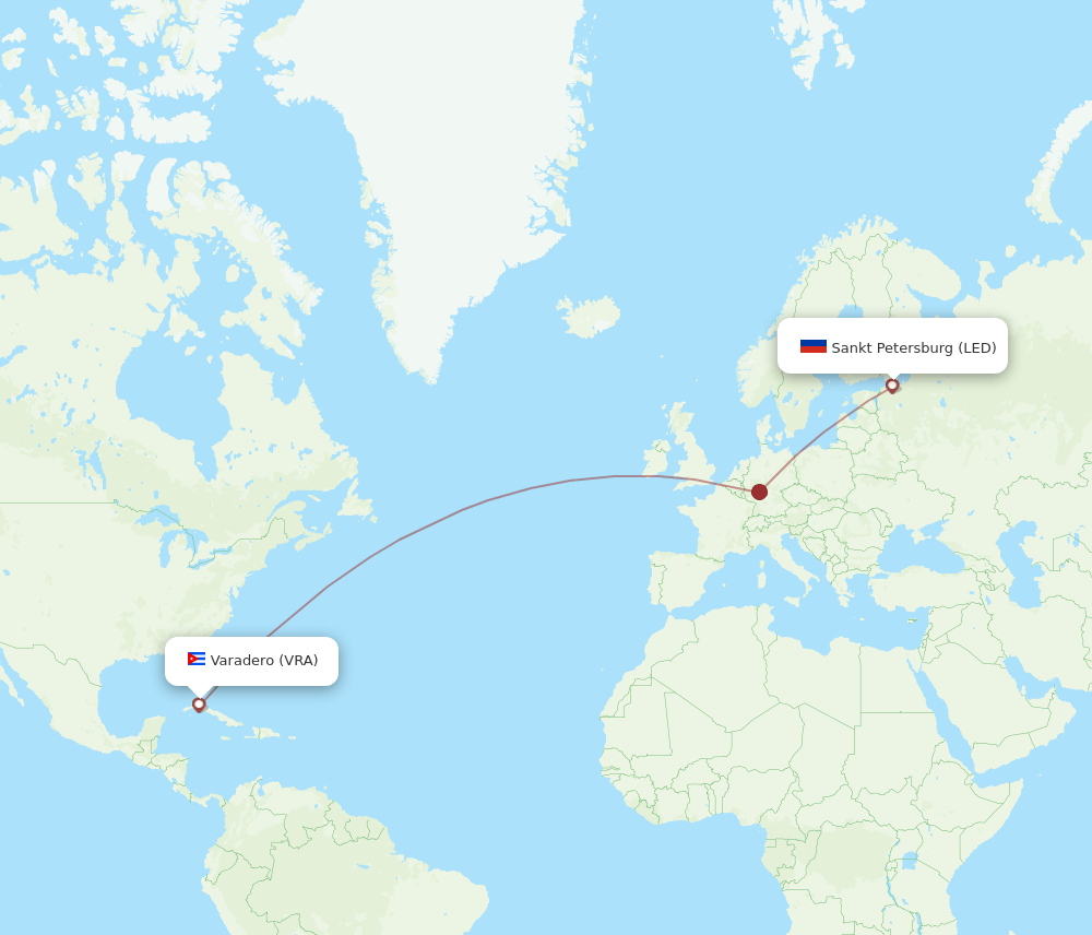 VRA-LED flight routes