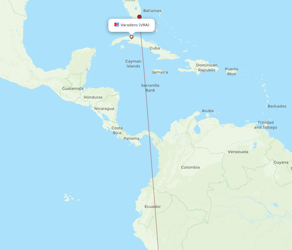 VRA-LIM flight routes